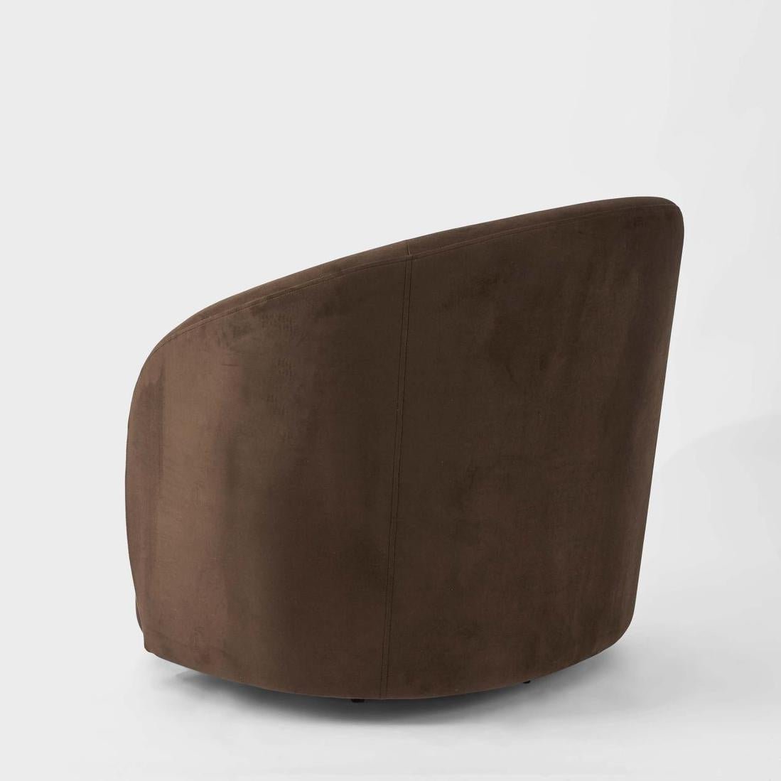 Sierra Swivel Armchair Chocolate | Luxury home decor and furniture by Home Decor & Co