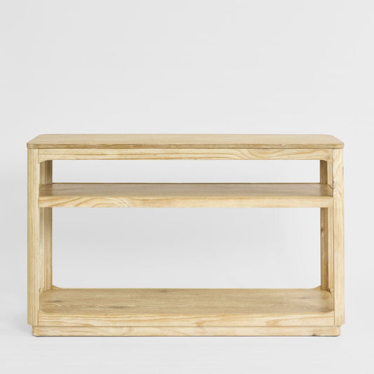Fairfax Console Table 1 Shelf Natural Whitewash | Luxury home decor and furniture by Home Decor & Co