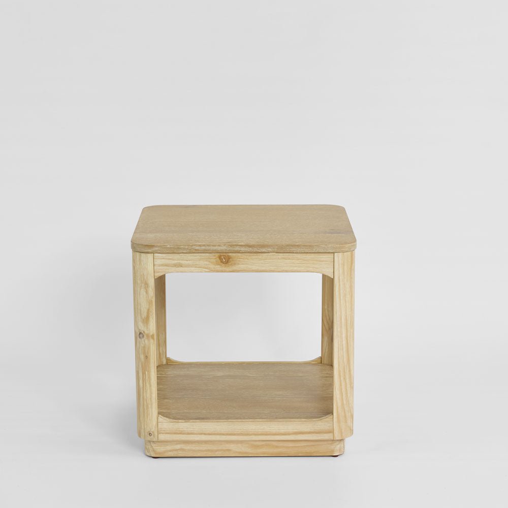 Fairfax Side Table Natural Whitewash | Luxury home decor and furniture by Home Decor & Co