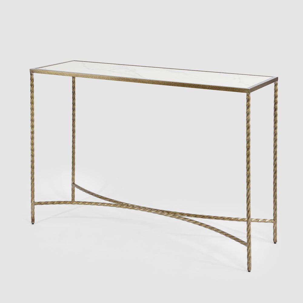 Palais Console Gold & Ceramic | Luxury home decor and furniture by Home Decor & Co
