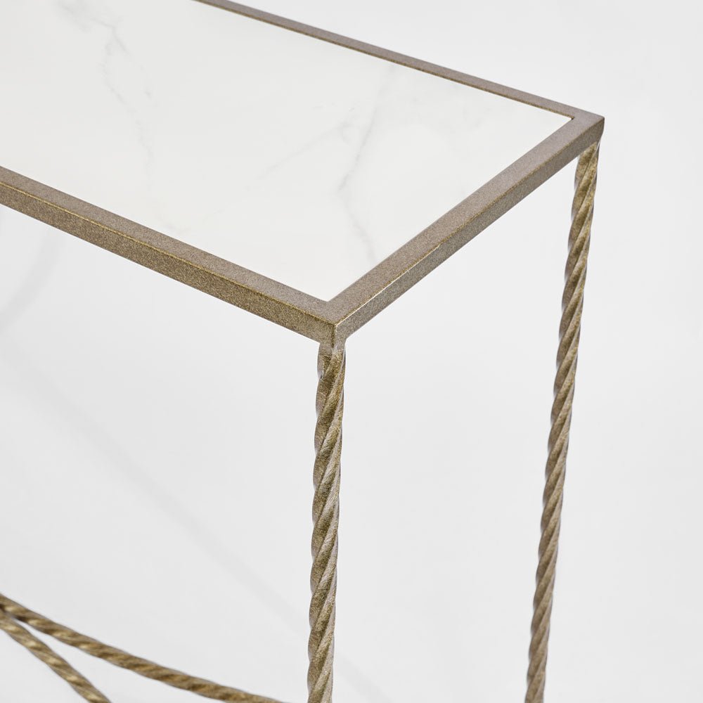 Palais Console Gold & Ceramic | Luxury home decor and furniture by Home Decor & Co