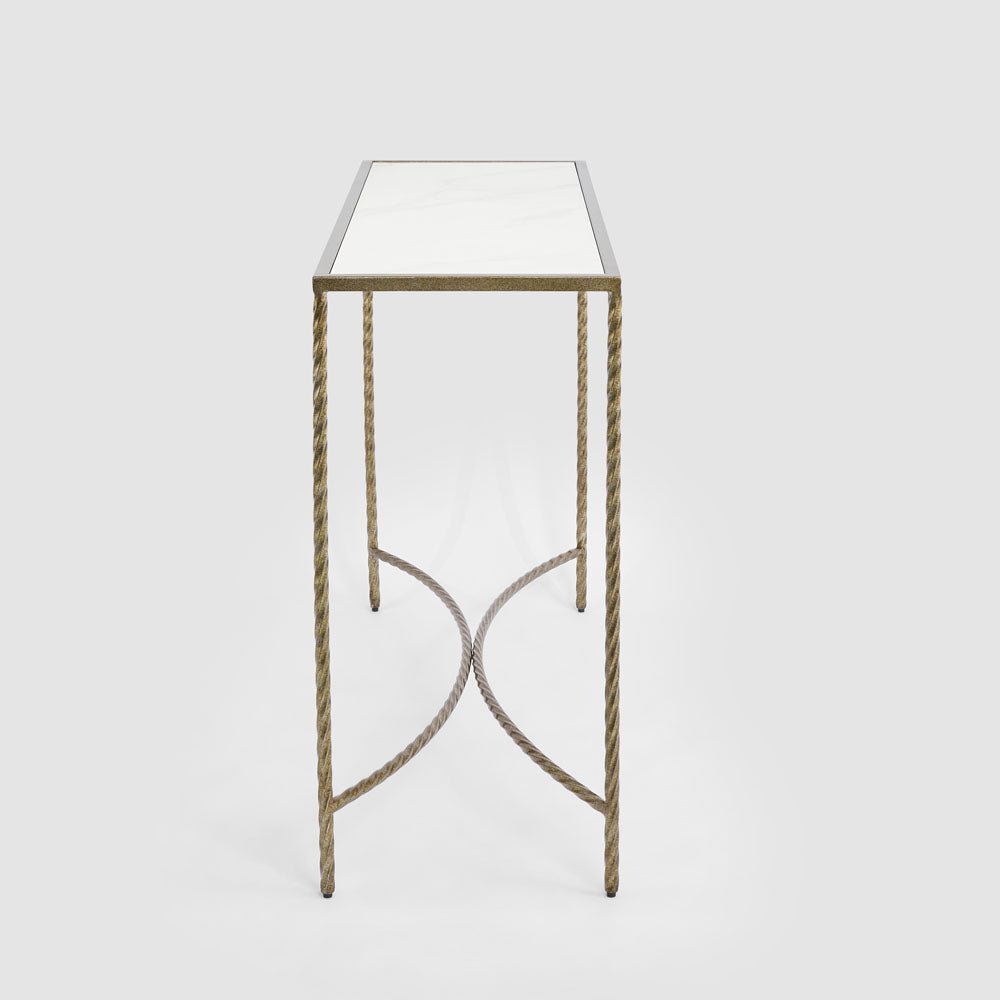 Palais Console Gold & Ceramic | Luxury home decor and furniture by Home Decor & Co