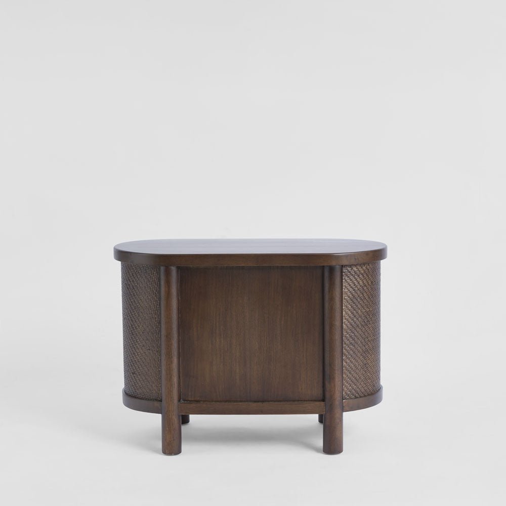 Coolum Bedside Table Dark Walnut | Luxury home decor and furniture by Home Decor & Co