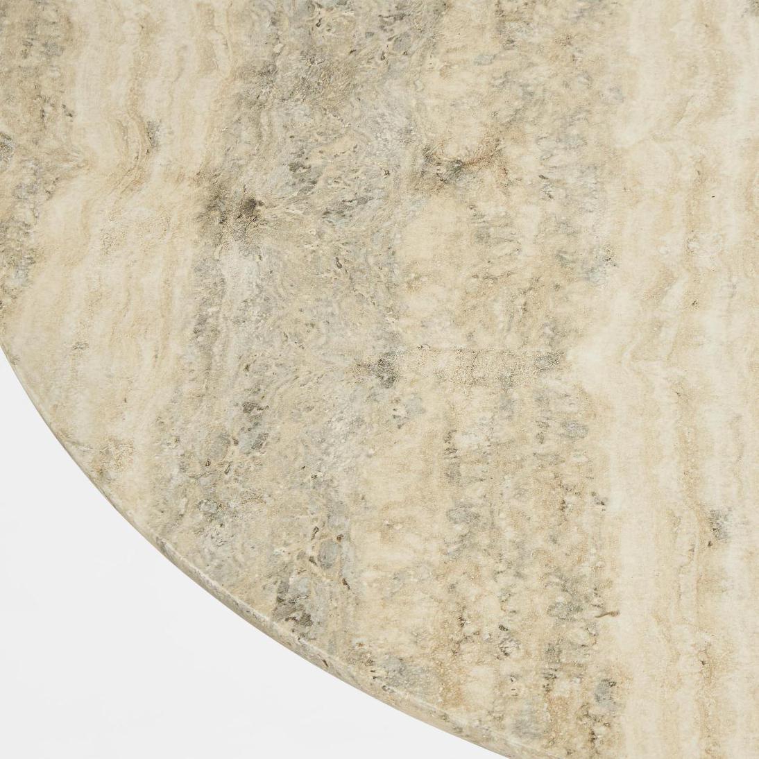 Parisi Round Coffee Table Grey Travertine Look - Outdoor | Luxury home decor and furniture by Home Decor & Co