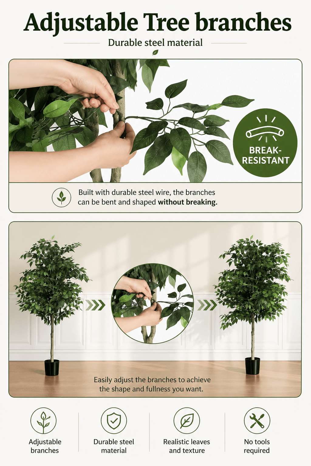 Artificial Ficus Tree 180cm High | Luxury home decor and furniture by Home Decor & Co