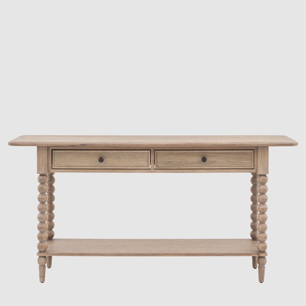 Artisan 2 Drawer Console Table 1650x400x800mm | Luxury home decor and furniture by Home Decor & Co