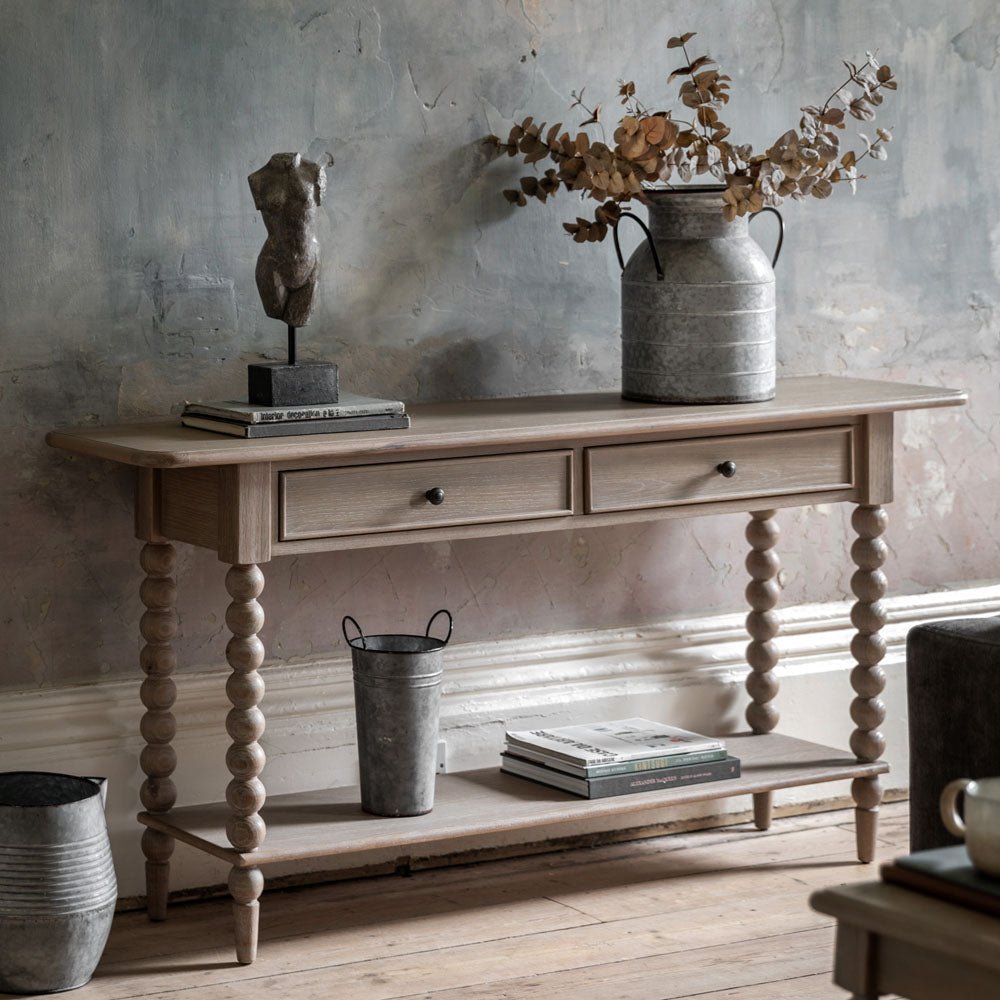 Artisan 2 Drawer Console Table 1650x400x800mm | Luxury home decor and furniture by Home Decor & Co