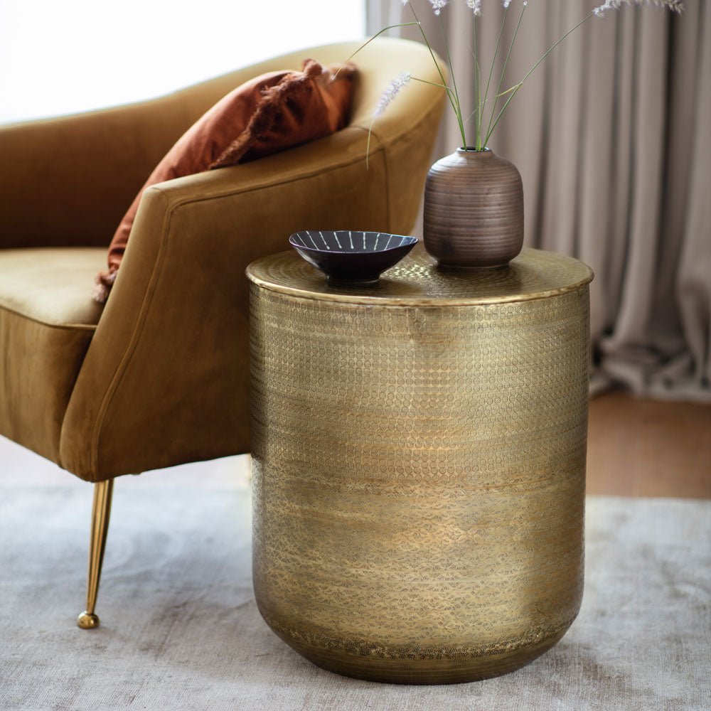 Ashta Side Table 450x450x510mm | Luxury home decor and furniture by Home Decor & Co