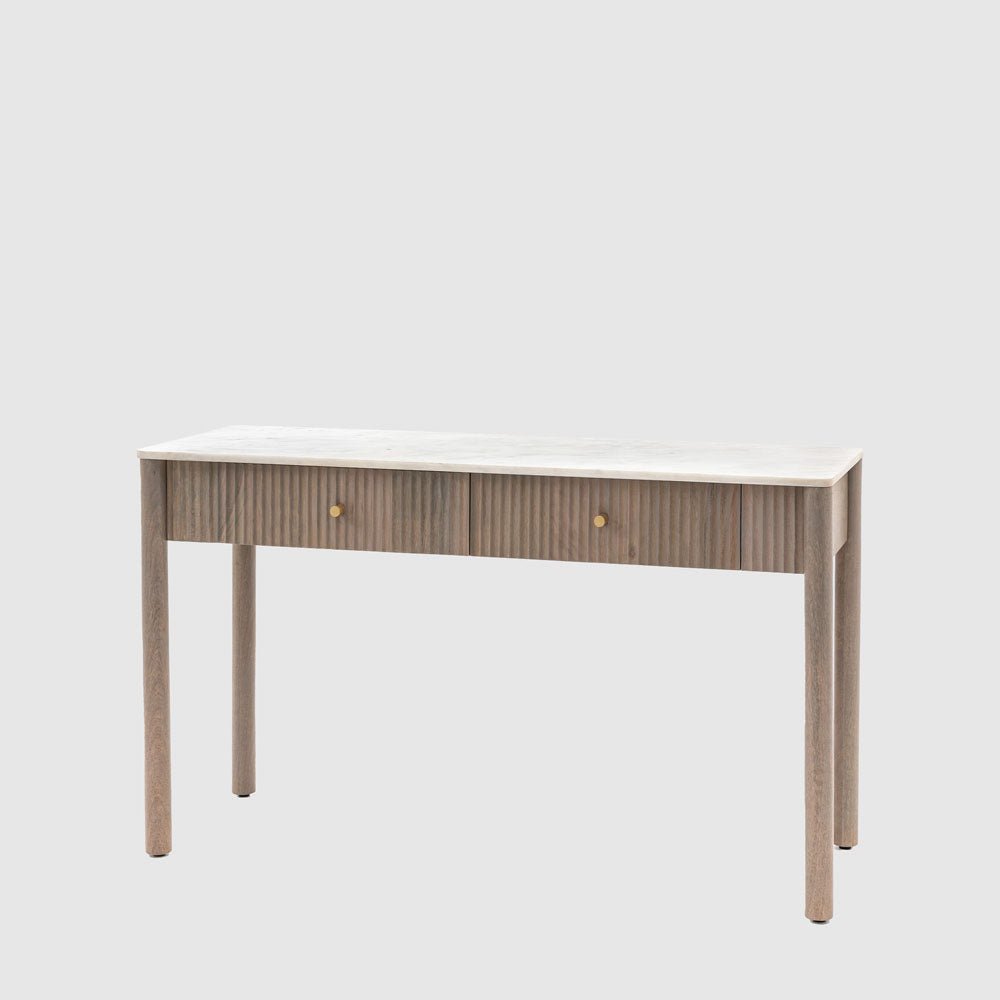 Marmo 2 Drawer Console 1300x450x750mm | Luxury home decor and furniture by Home Decor & Co