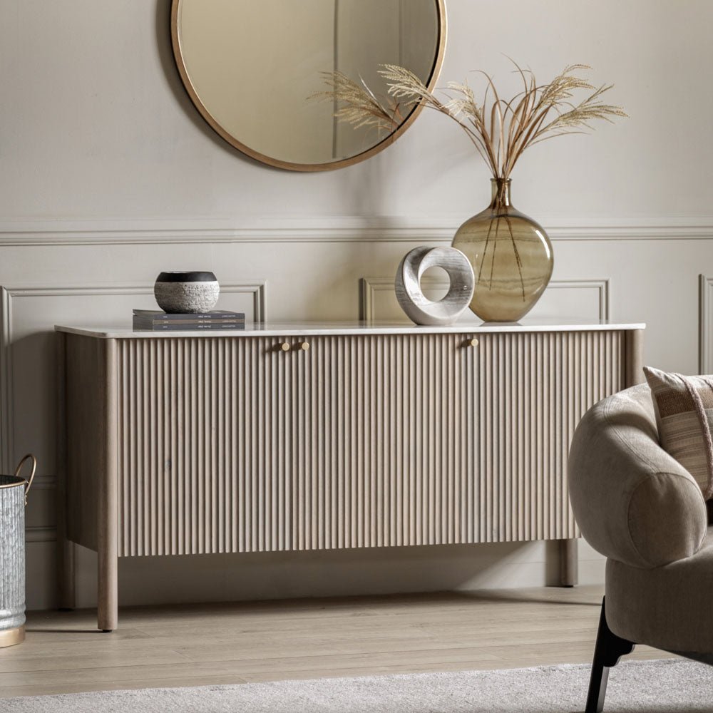 Marmo 3 Door Sideboard 1516x450x750mm | Luxury home decor and furniture by Home Decor & Co