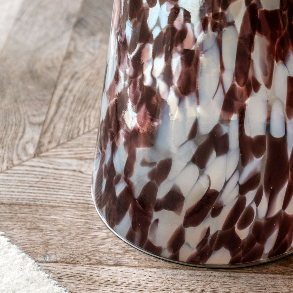 Murano Side Table Leopard 395x395x465mm