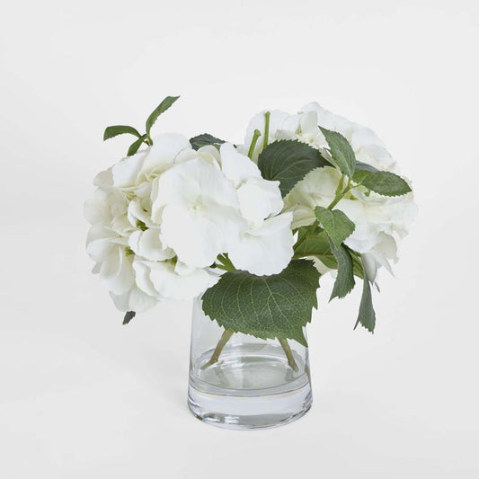 Hydrangea in Vase 31cm White | Luxury home decor and furniture by Home Decor & Co