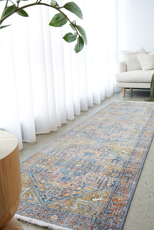 Heriz Rust Runner Rug, view 2