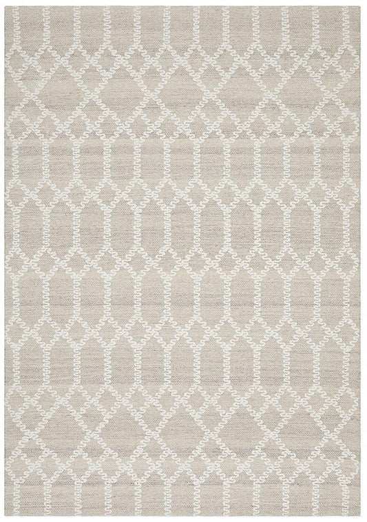 Krisha Tribal Trellis Rug Natural Beige, view 2