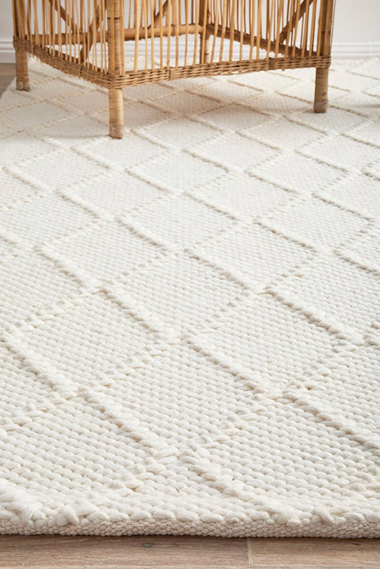Huxley White Rug, view 2