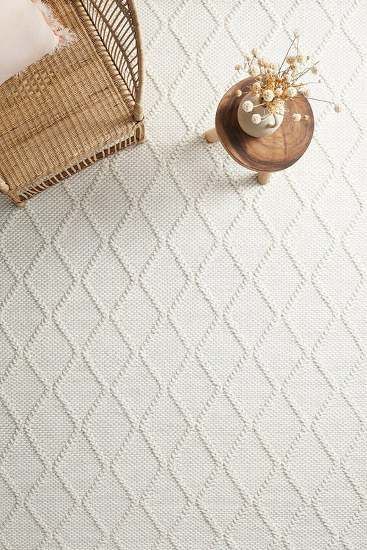 Huxley White Rug | Luxury home decor and furniture by Home Decor & Co