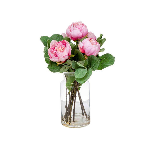 Pink Peony in Toby Vase Sml | Luxury home decor and furniture by Home Decor & Co