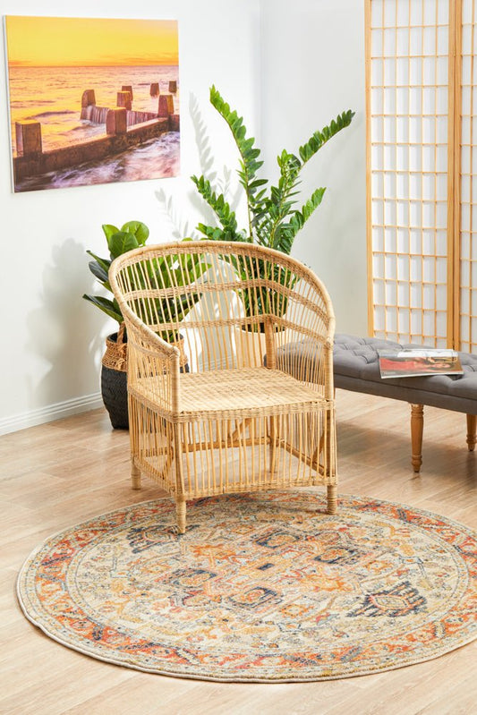 Legacy 850 Rust Round Rug, view 2