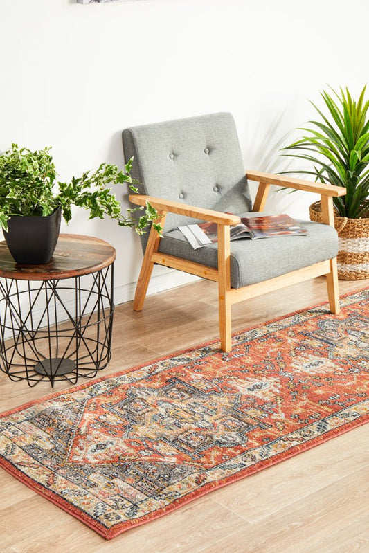 Legacy 850 Terracotta Runner Rug, view 2