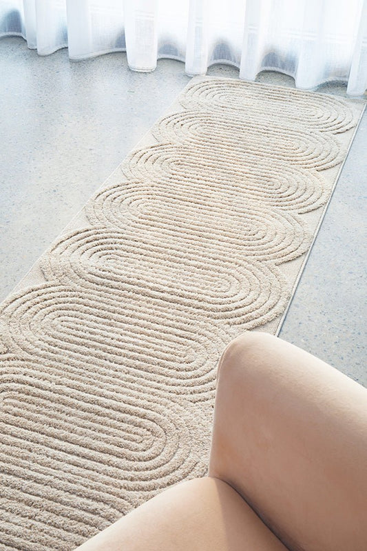 Lotus Carl Beige Runner Rug, view 2