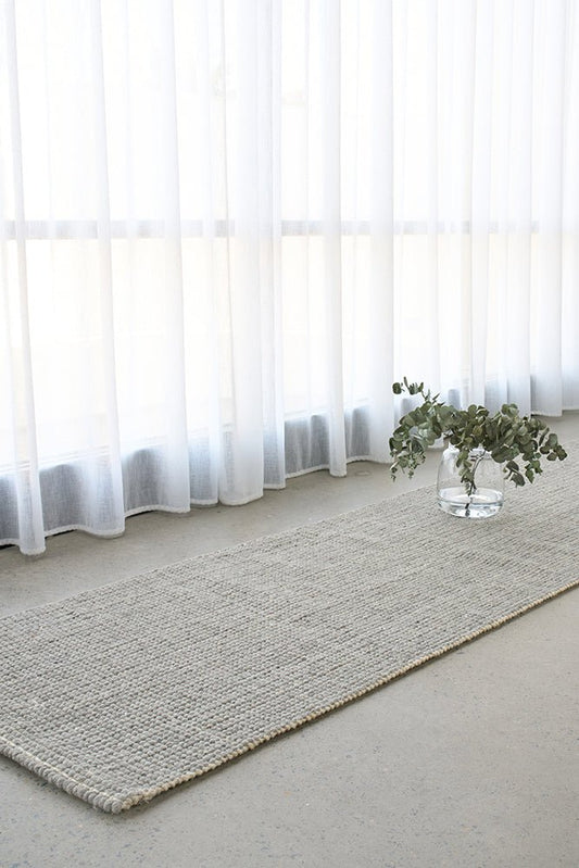 Madras Parker Dove Runner Rug, view 2