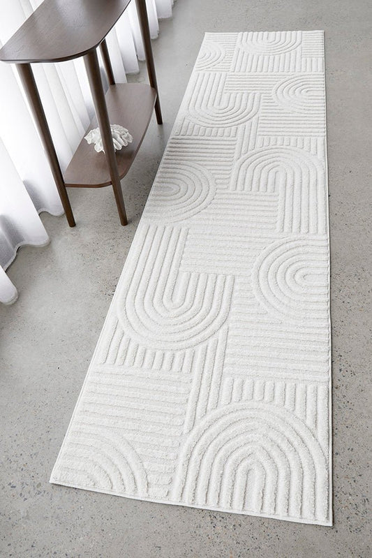 Marigold Dior White Runner Rug, view 2