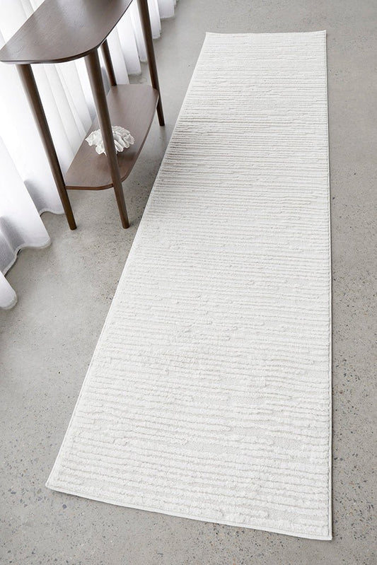 Marigold Suri White Runner Rug, view 2