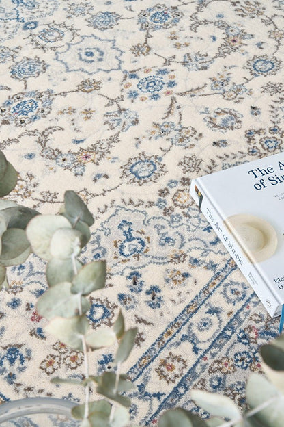 Melody Kashan Ivory Rug, view 5