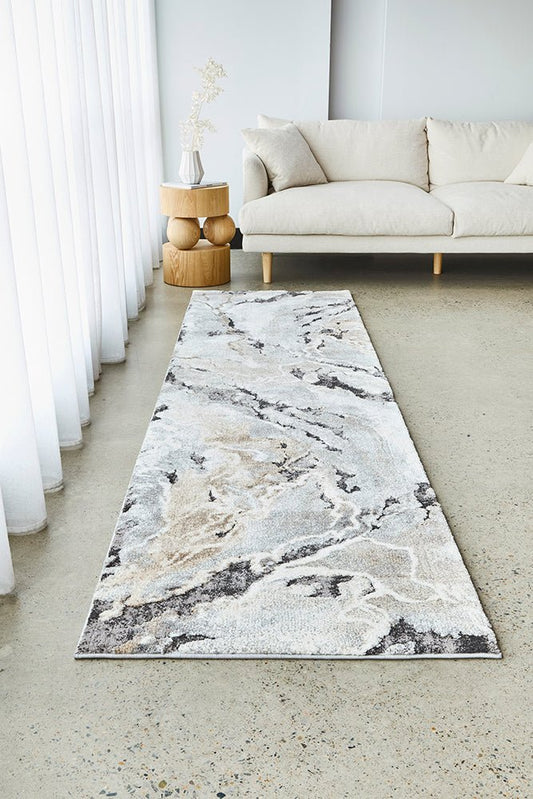 Mineral 222 Natural Runner Rug, view 2