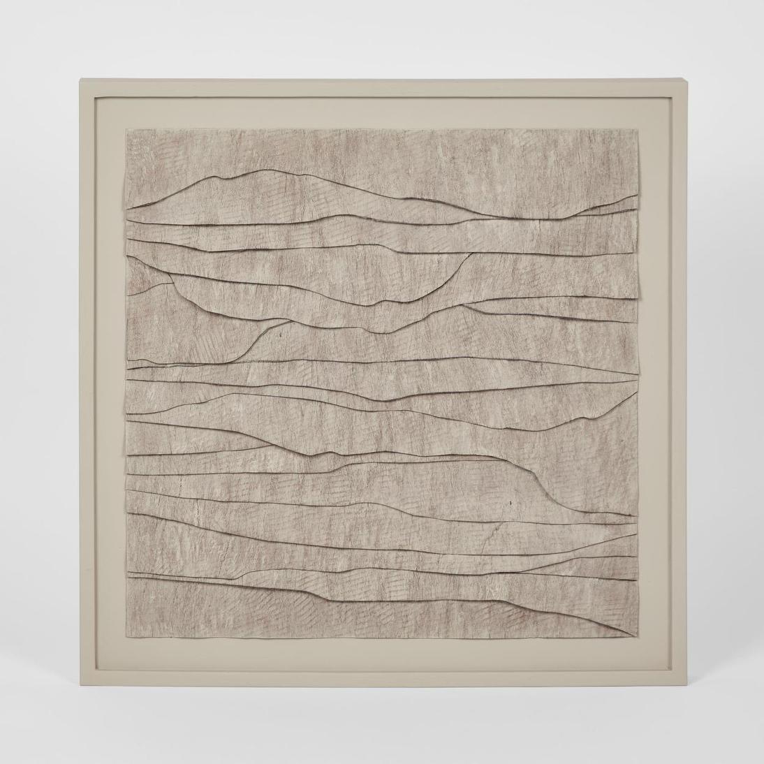 LADRAR Bark Wall Art Square Ecru | Luxury home decor and furniture by Home Decor & Co