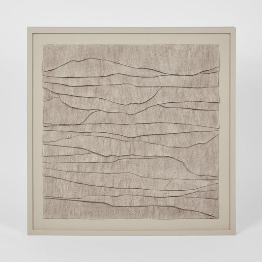 LADRAR Bark Wall Art Square Ecru | Luxury home decor and furniture by Home Decor & Co