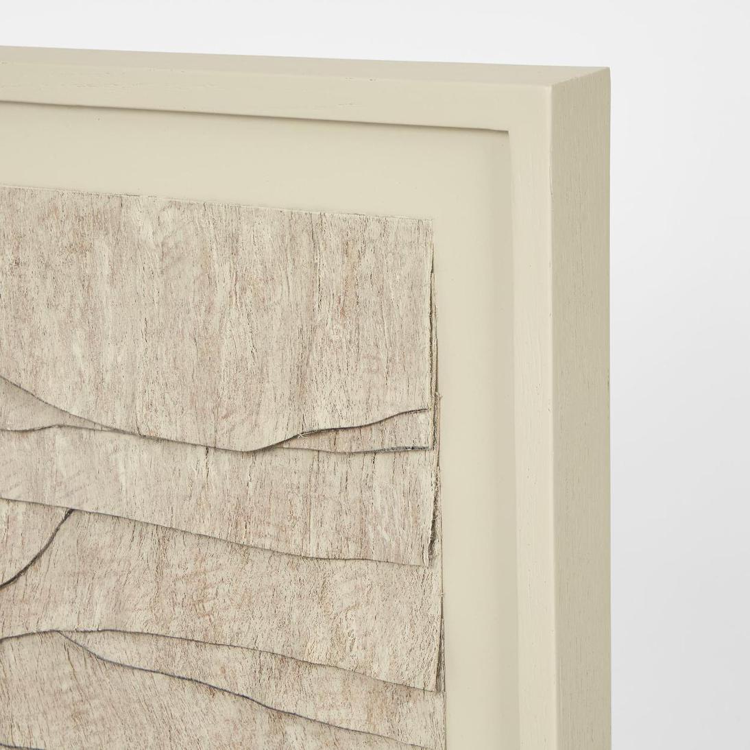 LADRAR Bark Wall Art Square Ecru | Luxury home decor and furniture by Home Decor & Co