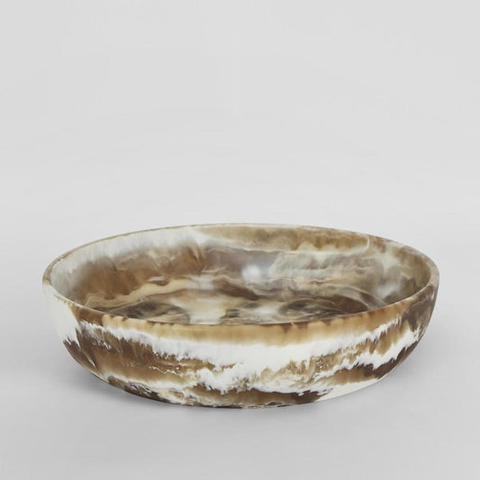 HALO Swirl Resin Serving Bowl Large Latte | Luxury home decor and furniture by Home Decor & Co