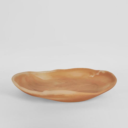HALO Swirl Resin Serving Platter Medium Peach | Luxury home decor and furniture by Home Decor & Co