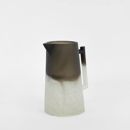Halo Jug Swirl Resin Black & White, view 2