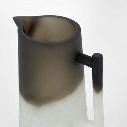 Halo Jug Swirl Resin Black & White, view 3