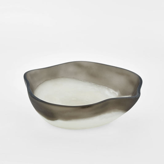 Halo Bowl Small Swirl Resin B&W | Luxury home decor and furniture by Home Decor & Co