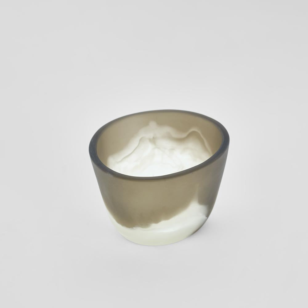 Halo Bowl Swirl Resin Black & White