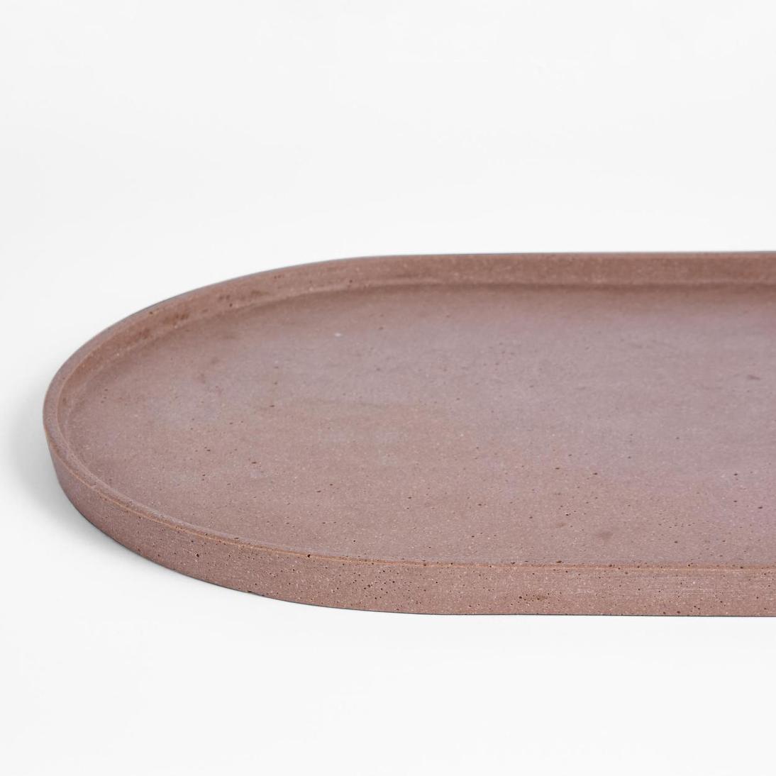 Esher Oval Platter Set of 3 Clay