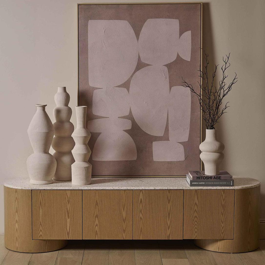 Stones Abstract Textured Canvas Wall Art 100x140cm | Luxury home decor and furniture by Home Decor & Co