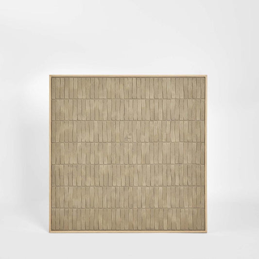 Axis Resin Wall Art 100x100cm Taupe | Luxury home decor and furniture by Home Decor & Co