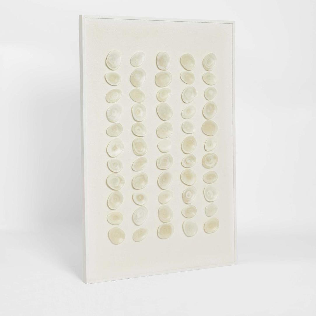 Maya Resin Wall Art 120x80cm White | Luxury home decor and furniture by Home Decor & Co