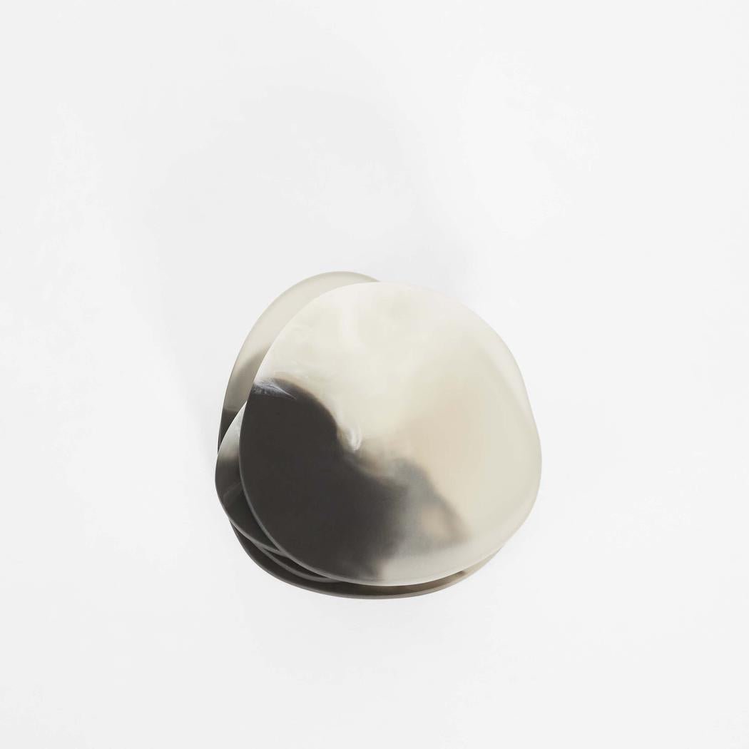 Halo Set of 4 Resin Coasters Black & White | Luxury home decor and furniture by Home Decor & Co