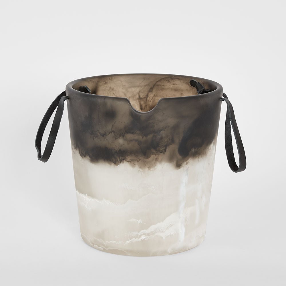 Halo Resin Ice Bucket Black & White | Luxury home decor and furniture by Home Decor & Co