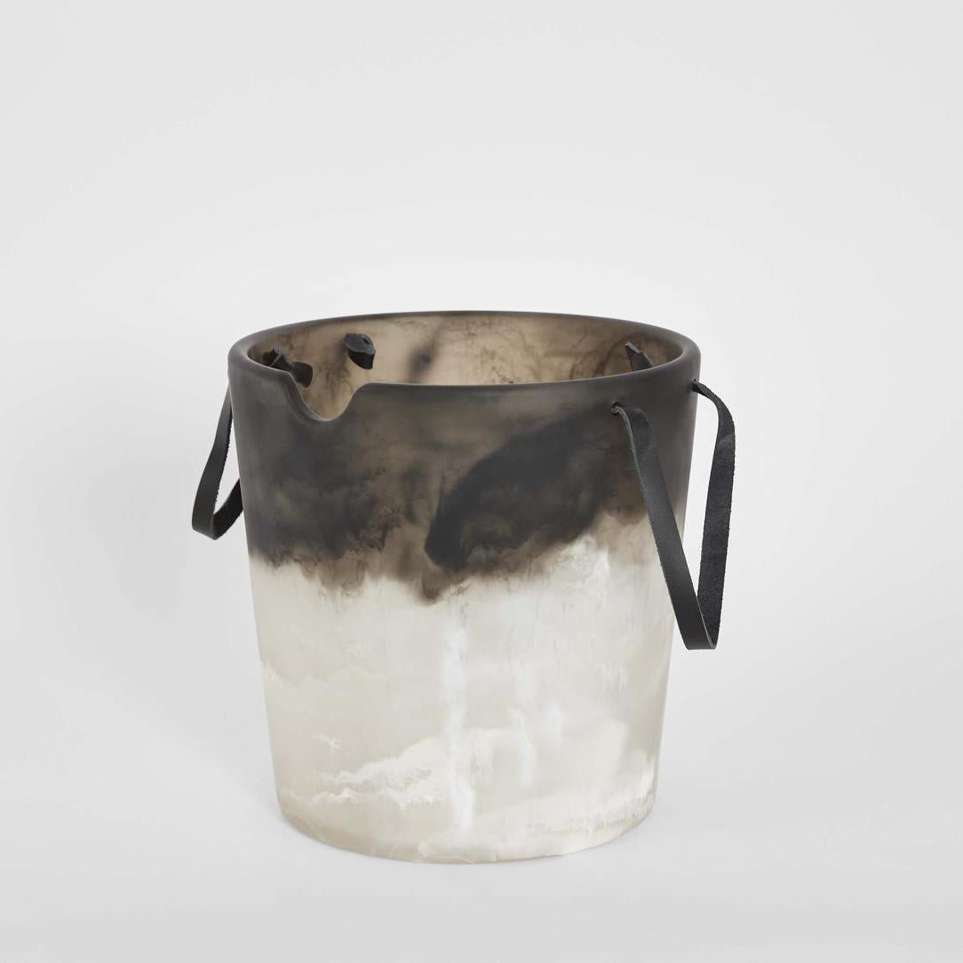 Halo Resin Ice Bucket Black & White | Luxury home decor and furniture by Home Decor & Co