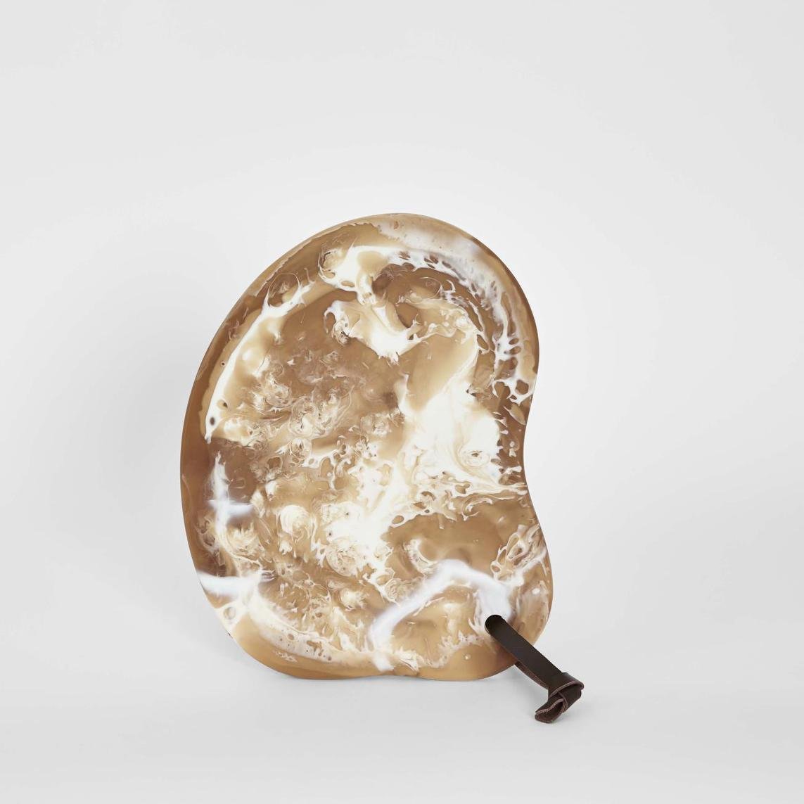 Halo Resin Serving Tray Latte | Luxury home decor and furniture by Home Decor & Co