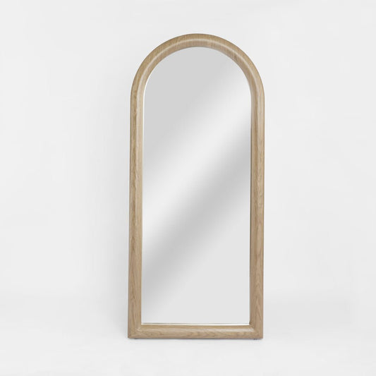 Mira Arched Mirror Light Walnut 180cm | Luxury home decor and furniture by Home Decor & Co