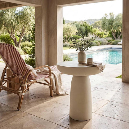 Pablo Side Table Round Chalk - Outdoor Undercover, view 4