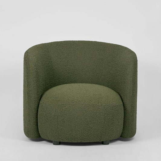 Plume ArmChair Olive Boucle | Luxury home decor and furniture by Home Decor & Co