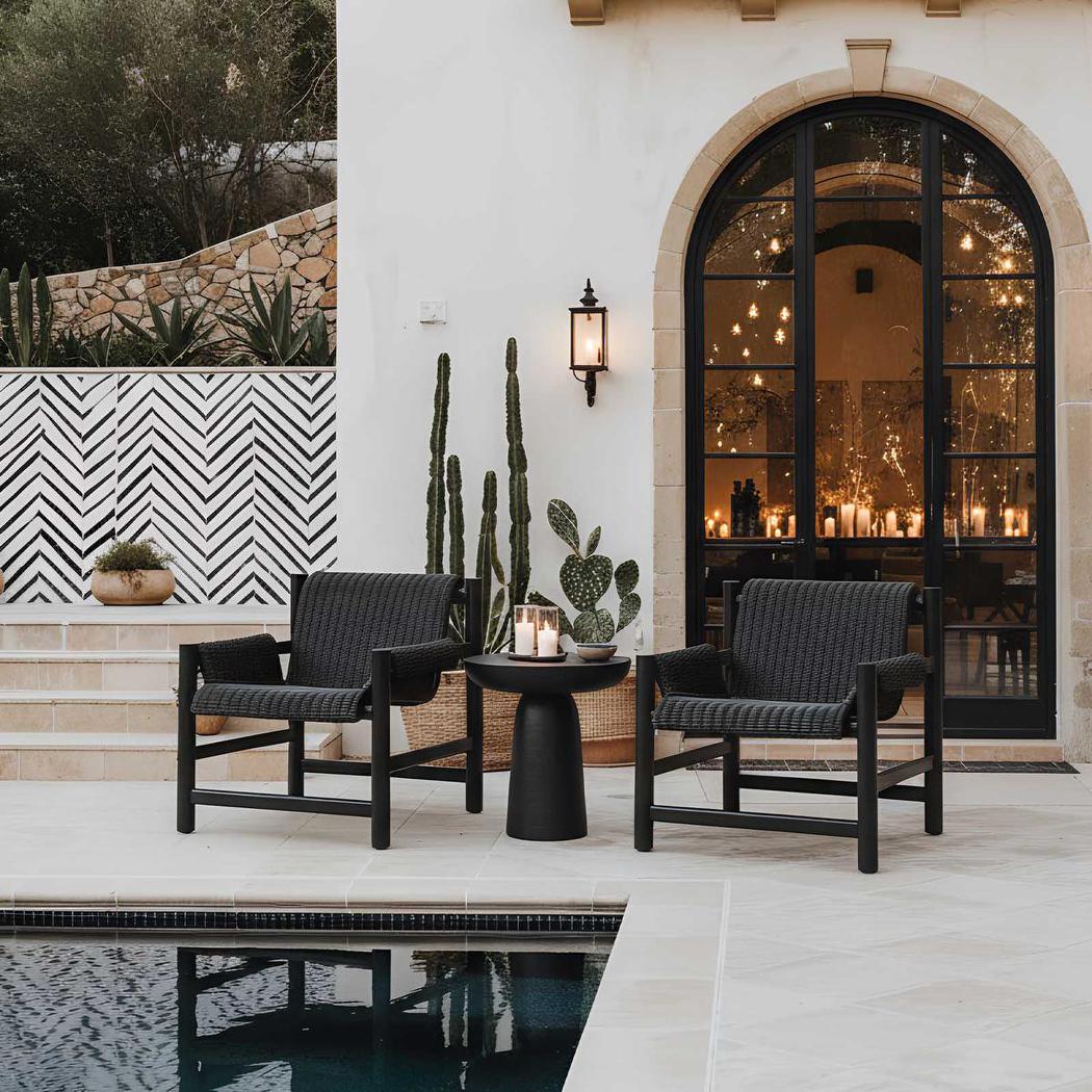 Pablo Side Table Round Black - Outdoor Undercover | Luxury home decor and furniture by Home Decor & Co